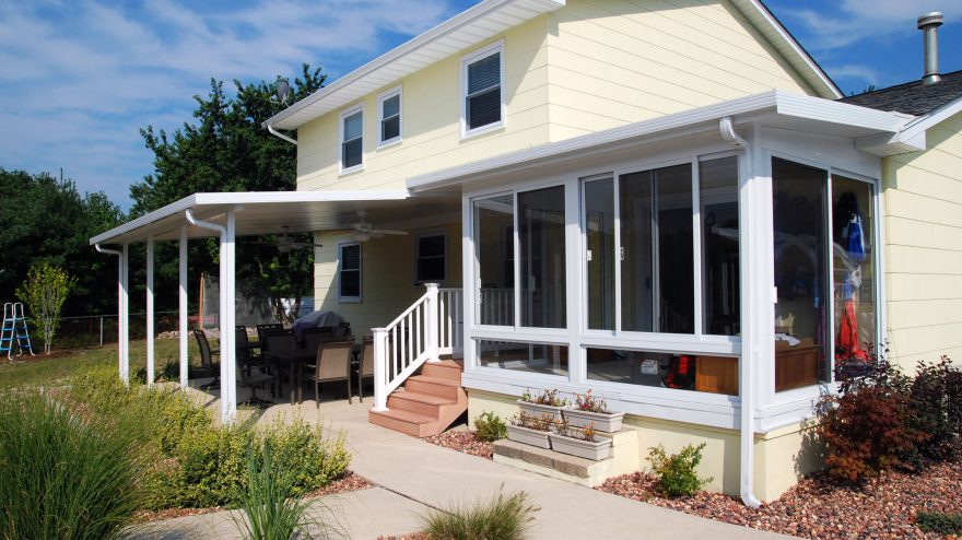 A new sunroom built by the team at Garrety Glass