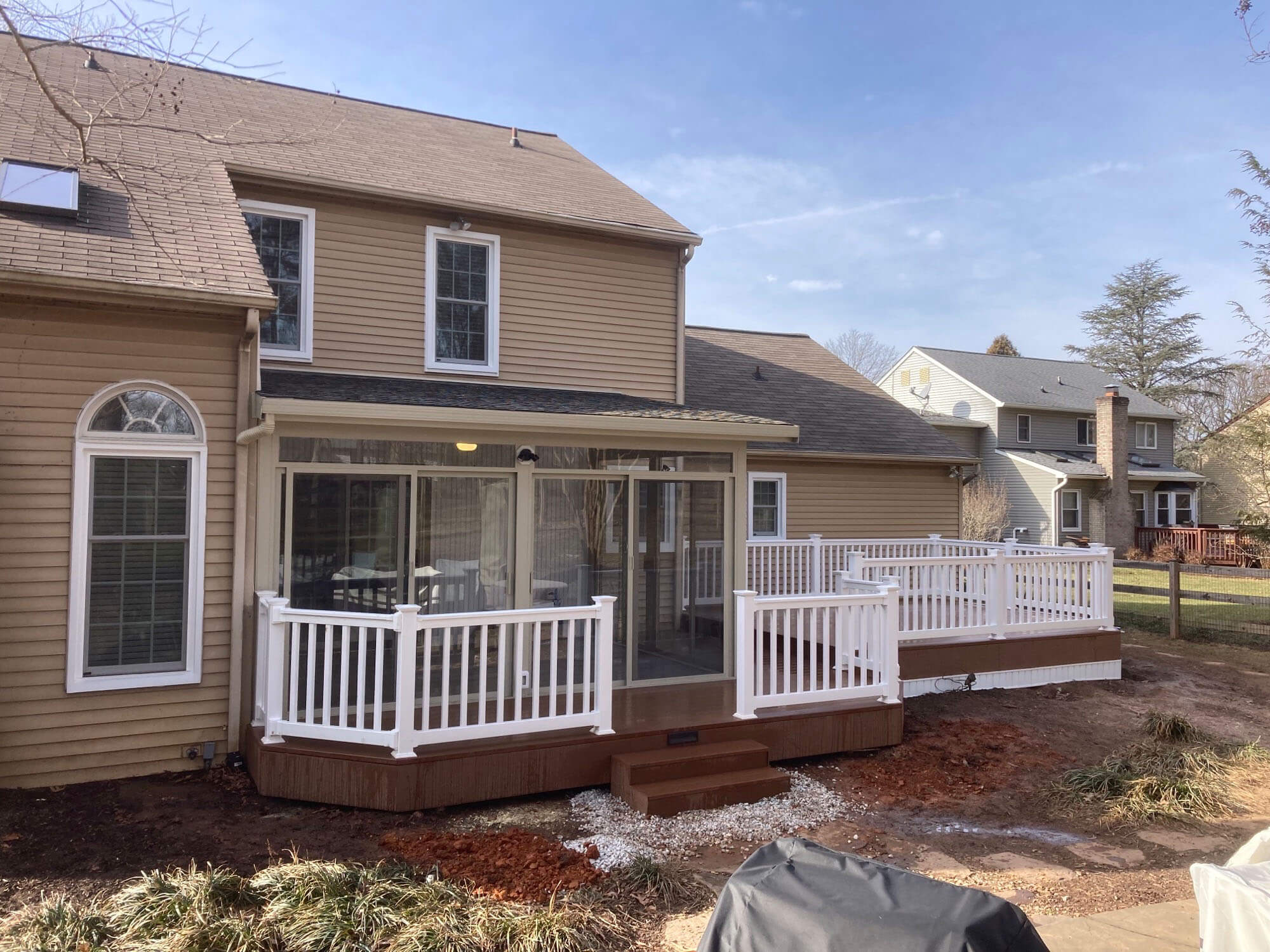 A beautiful new deck built by Garrety Glass