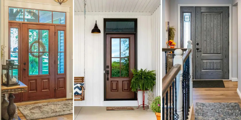 Three fiberglass doors installed by the Garrety Glass team