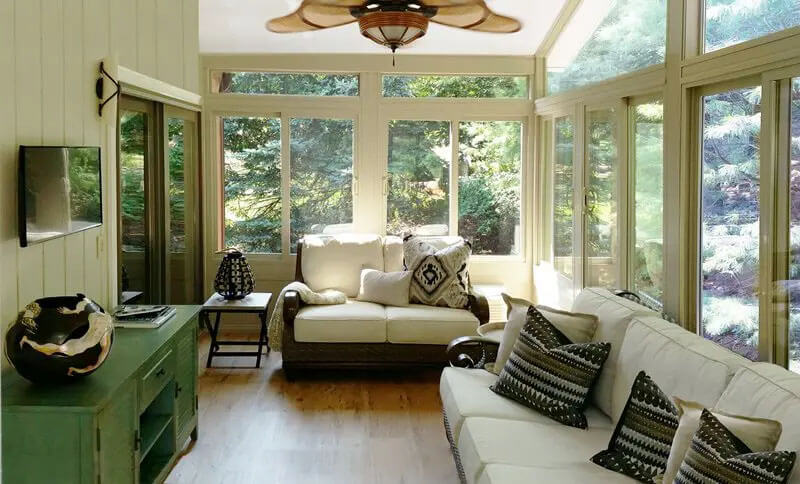 Interior FourSeason Sunroom Gable View